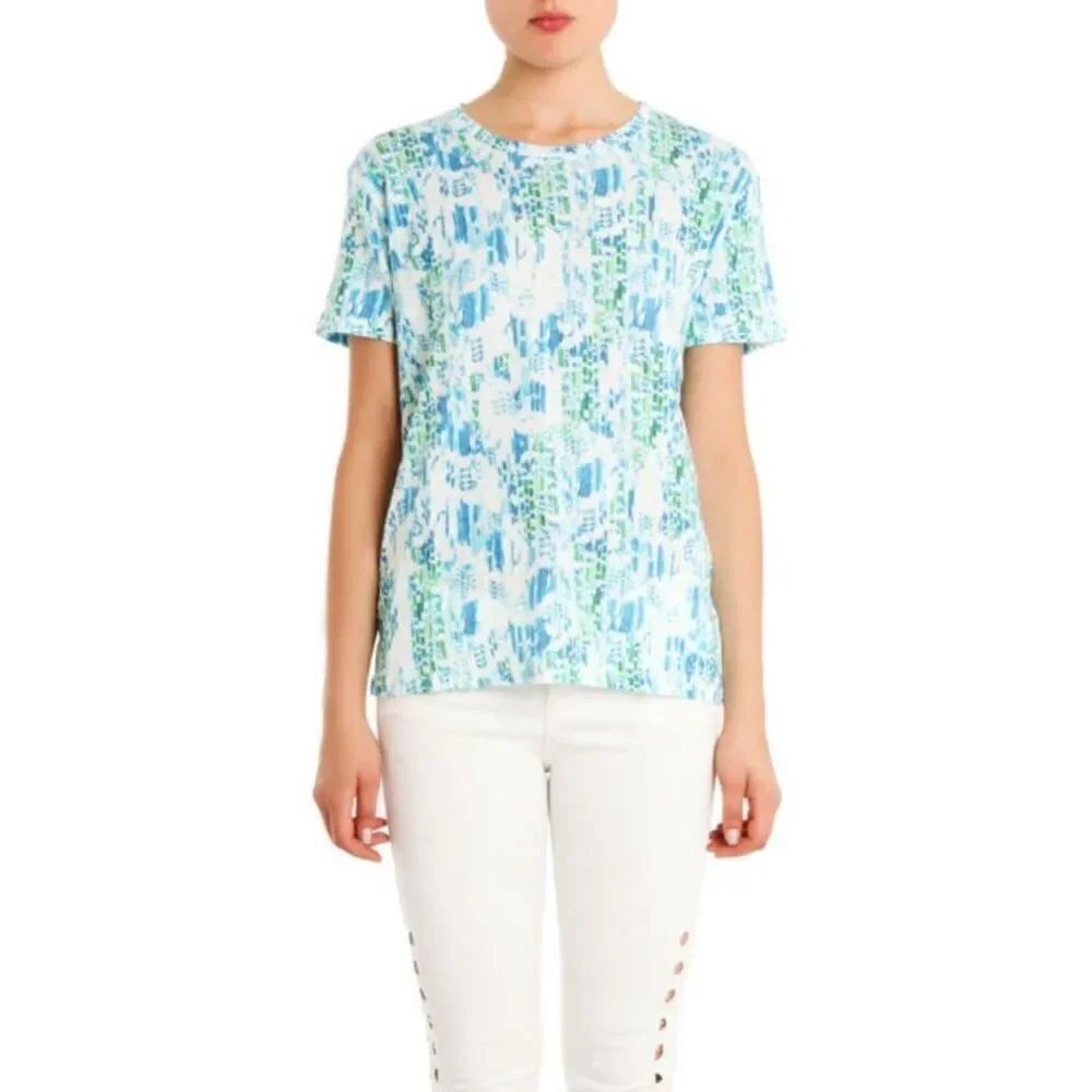 IRO Gypsy Tee 100% Linen in Bleu Clair NWT Size 1/Small
